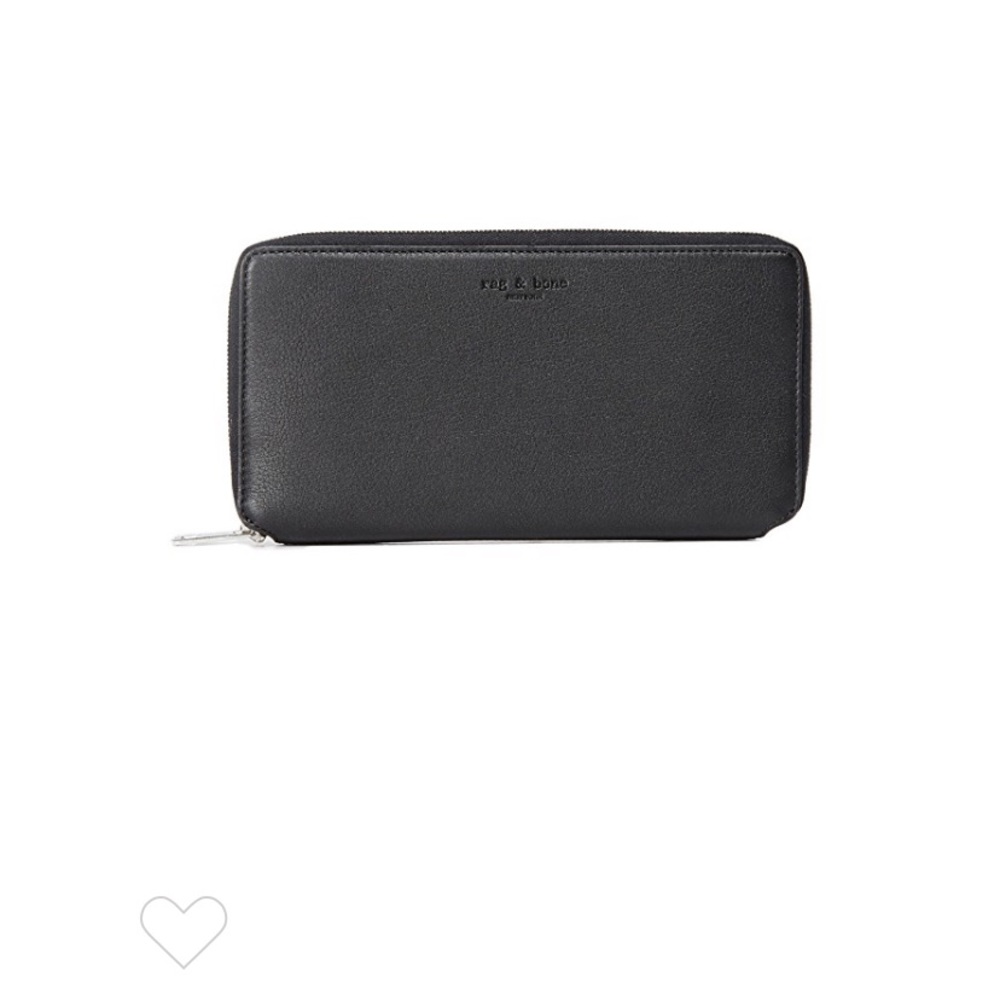 Rag & Bone Zip Around Wallet in black